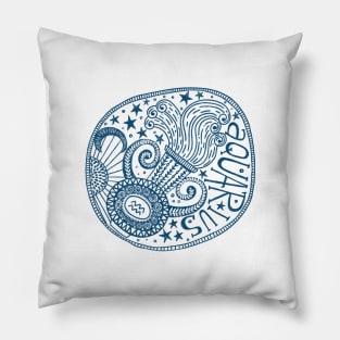 AQUARIUS ZODIAC SIGN AIR ELEMENT Pillow