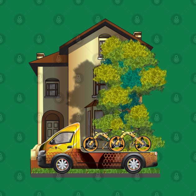 CS Cartoon Machines Van Truck Bicycles and House  V 1.1. by OmarHernandez