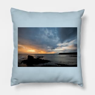 Collywell Bay Sunrise Pillow