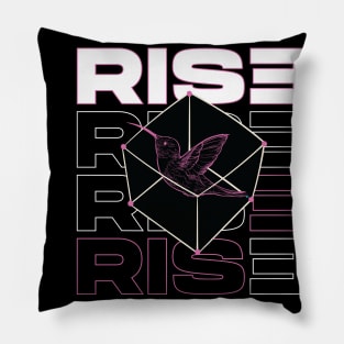 rise oh caged bird Pillow