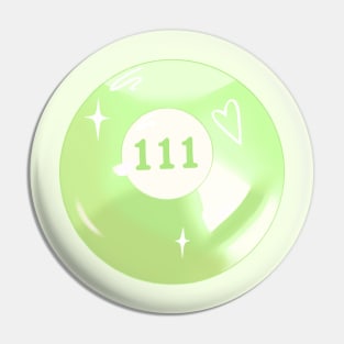 111 Angel Number Pool Ball Pin