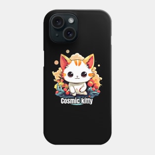 Cosmic Kitty: Cute Astronaut Cat on a Space Adventure Phone Case