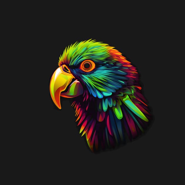 Neon Parrot by Everythingiscute