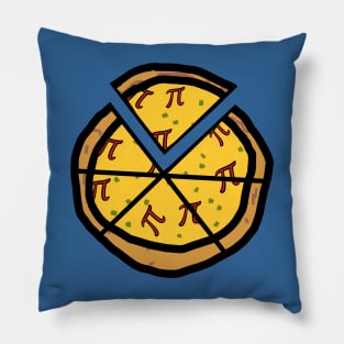 Sliced Pizza Pi for Hungry Math Fans Pillow