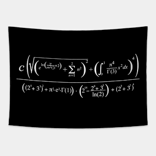 Complex Math Formula black edition Tapestry