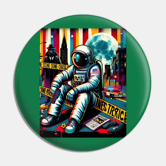 Astronaut Crime Pin by Jason's Finery