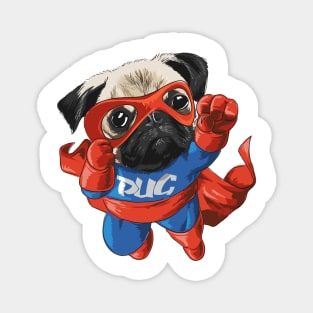 Here comes the Super Pug Magnet