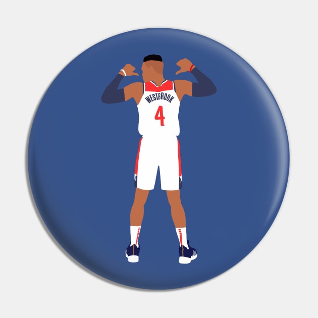 Russell Westbrook Wizards Pin by xRatTrapTeesx