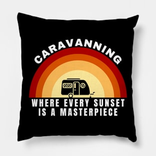 Caravanning: Where every sunset is a masterpiece Caravanning and RV Pillow