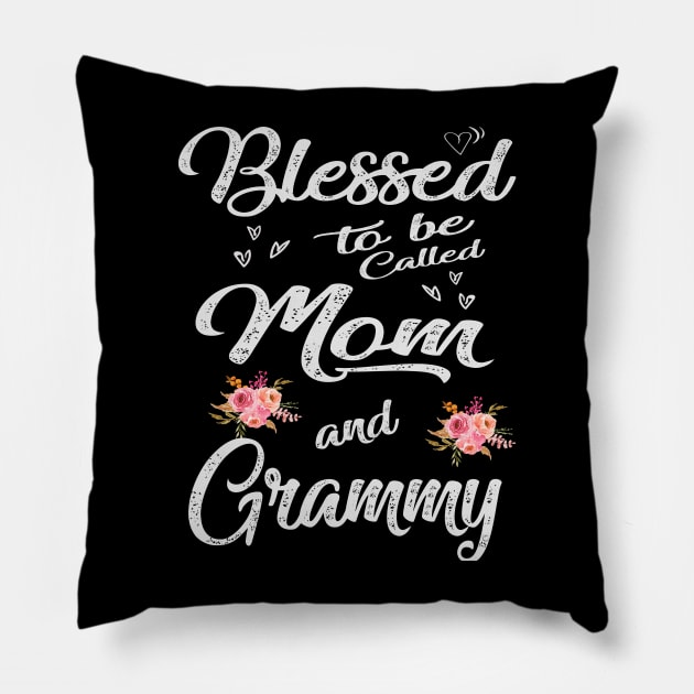 grammy blessed to be called mom and grammy Pillow by Bagshaw Gravity