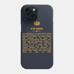 Real Historical Philadelphia - ECW Arena Phone Case