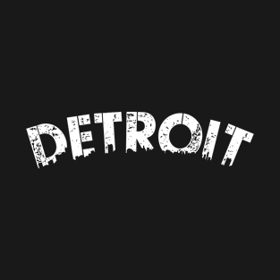 Detroit Souvenir Urban Style Skyline T-Shirt