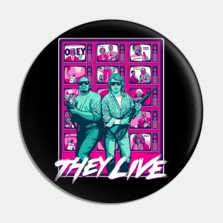 THEY LIVE - 80's Attack Pin