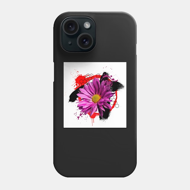 Digital Art Abstract Flower Phone Case by RogerPrice00x