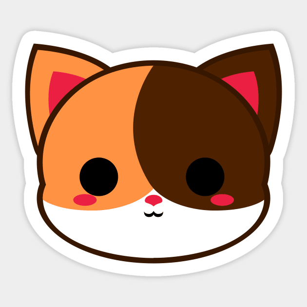 lovely cute Calico cat Squishmallow' Sticker