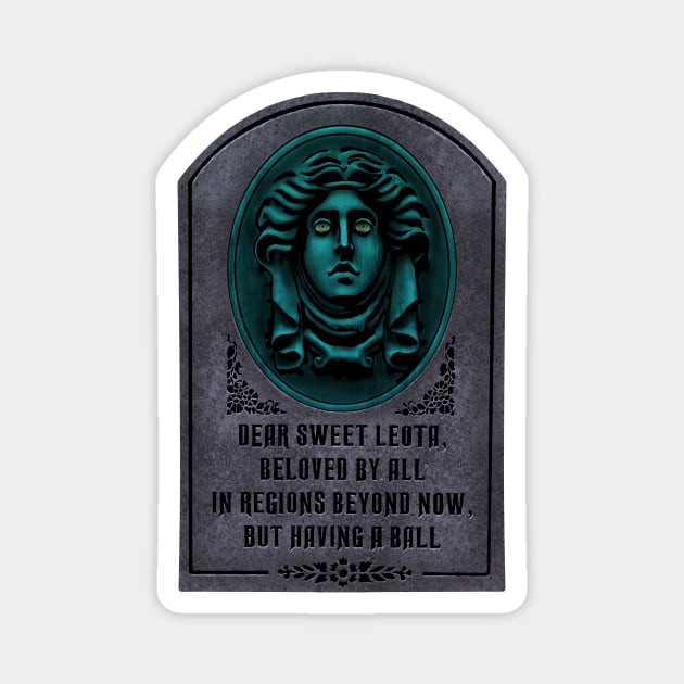 Madame Leota Gravestone Magnet by jaredBdesign