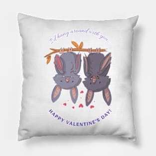 I'd Hang Around With You - Happy Valentine's Day! Pillow