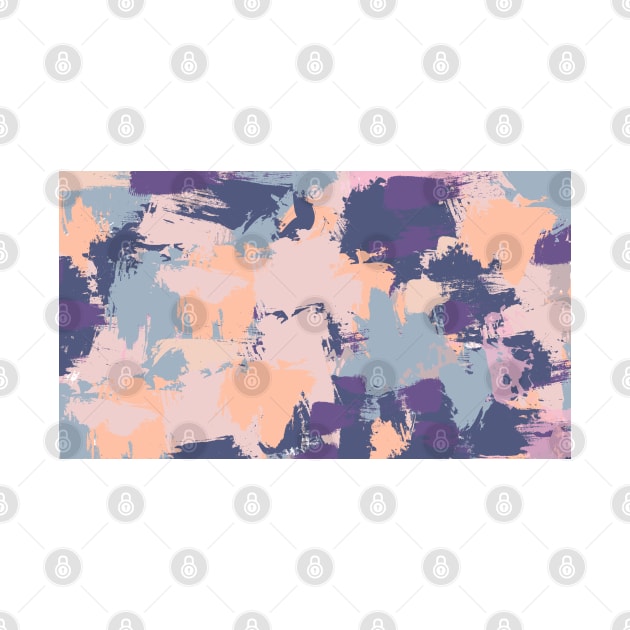 The Calm Sky  | Abstract Brushstroke Pattern by Heartfeltarts