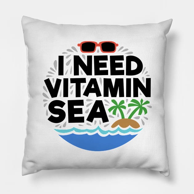 Vitamin Sea Pillow by SixThirtyDesign