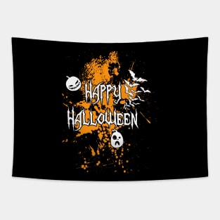 Happy Halloween tee design birthday gift graphic Tapestry