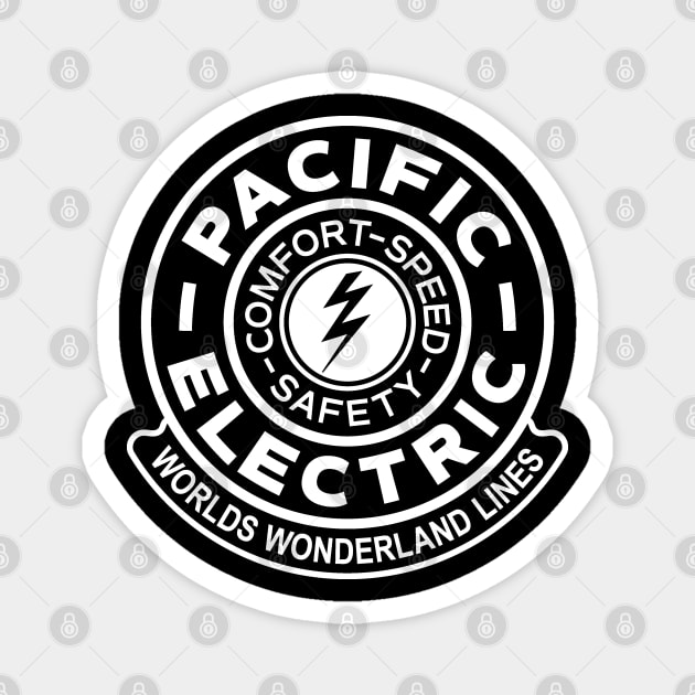 Pacific Electric Railway_WHT Magnet by BUNNY ROBBER GRPC