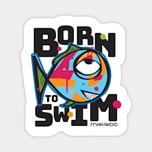 Makakoo Born to Swim Magnet