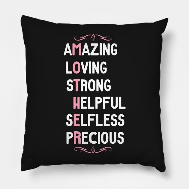 Amazing Loving Mother Appreciation Pillow by chimpcountry