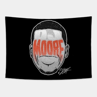 D.J. Moore Chicago Player Silhouette Tapestry