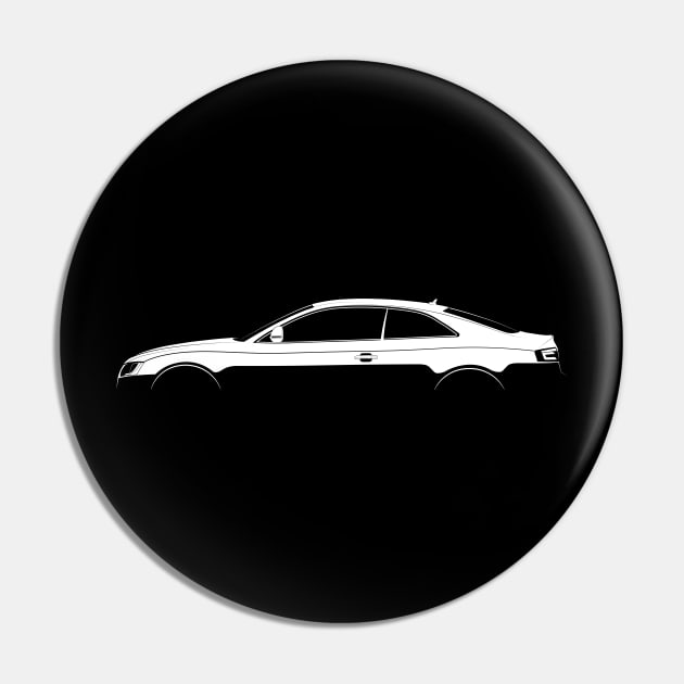 Audi A5 (8F) Silhouette Pin by Car-Silhouettes