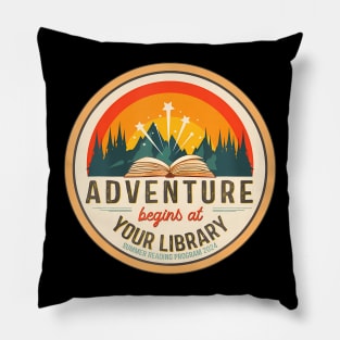 Summer Reading Program 2024 Adventure Begins at Your Library Pillow