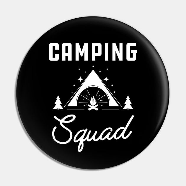 Camping Squad Pin by KC Happy Shop