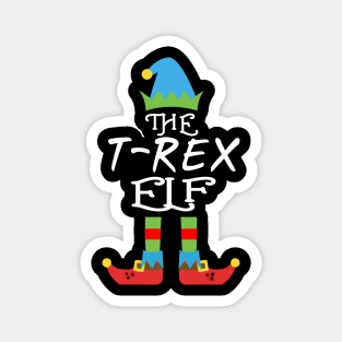 The t rex Elf Matching Family Group Christmas Party SANTA Magnet