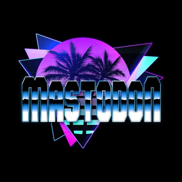 Rainbow Mastodon Graphic Proud Name 70s 80s 90s Styles by Gorilla Animal