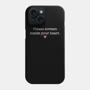 Scream Heart emoji Phone Case