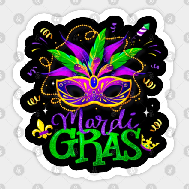 Mardi Gras Stickers by Kitefaster