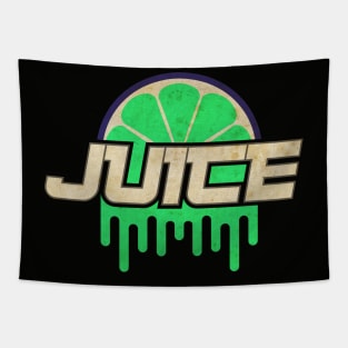 Green Citrus Juice Tapestry