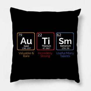 Autism Awareness Chemical Element Pillow