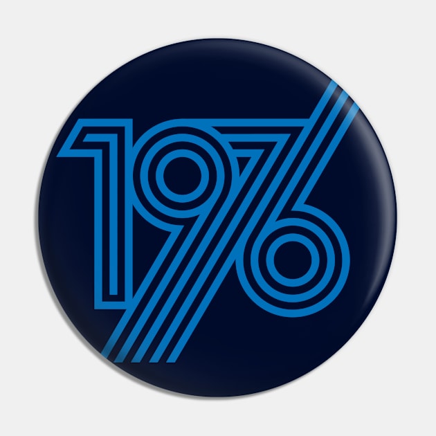 1976 style 70`s blue line Pin by VyacheslavKolb