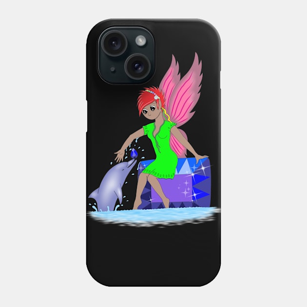 Sapphire Crystal Fairy Phone Case by MelanieJeyakkumar