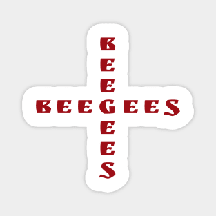 Bee Gees text design Magnet