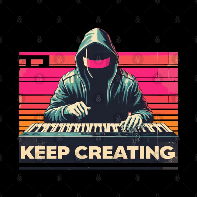 Dj Keep Creating Music by TomFrontierArt