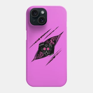 Peekaboo pink cat Phone Case