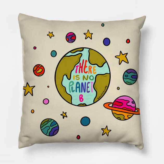 Planet B Pillow by Doodle by Meg