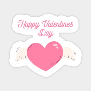 Happy Valentine's Day | Flying Heart Magnet