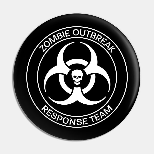 Zombie Outbreak Response Team - Zombie Zombies Pin by fromherotozero