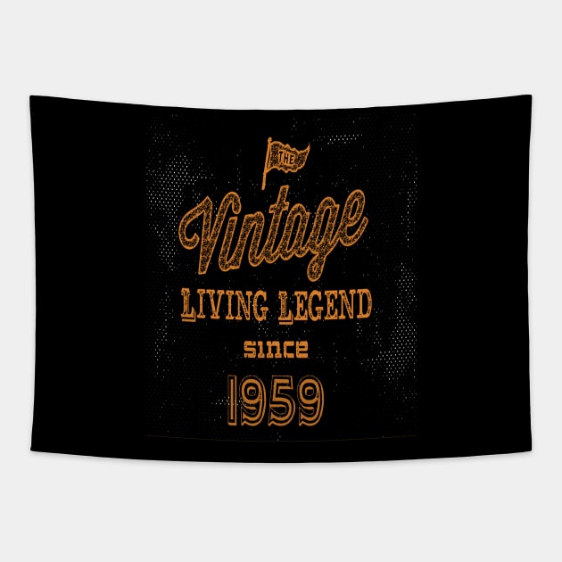 60th Birthday 1969 60 years old Vintage Living Legend Gift Tapestry by familycuteycom