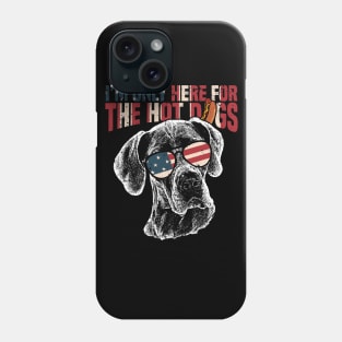 Great Dane Shirt Funny 4th of July Pup Tee Phone Case