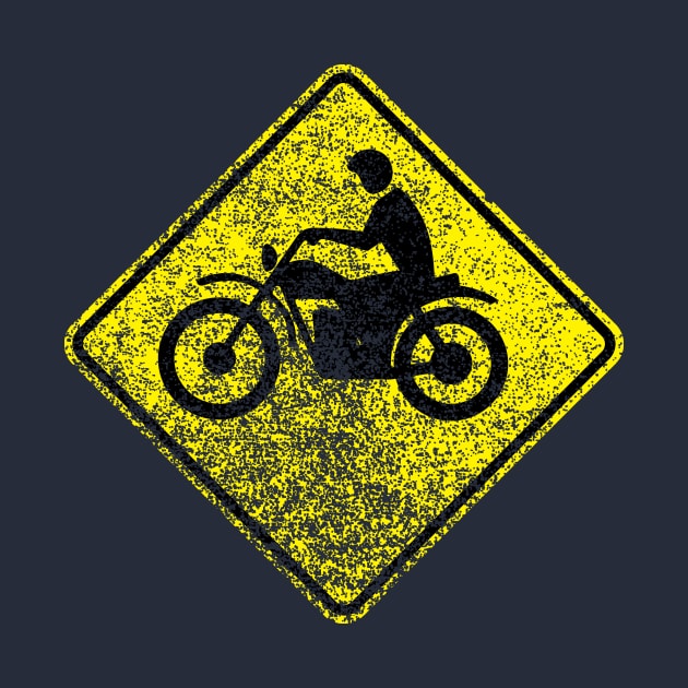 Motorcycle Xing (distressed) by GloopTrekker