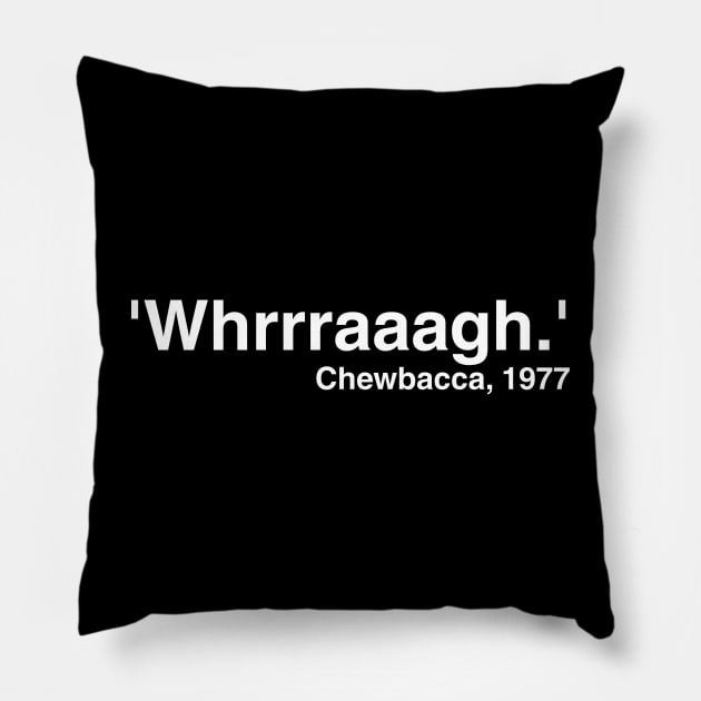 Star Wars Chewbacca Whrrraaagh Pillow by Screenaholic