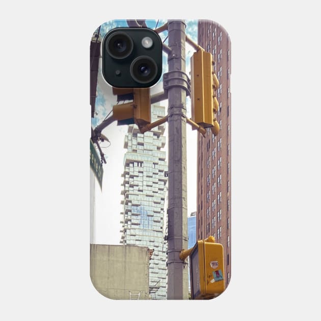 Street Signs Traffic Lights Manhattan NYC Phone Case by eleonoraingrid